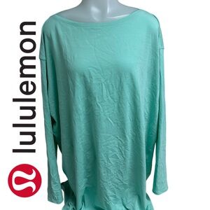 lululemon athletica Green Oversized Long Sleeve Top